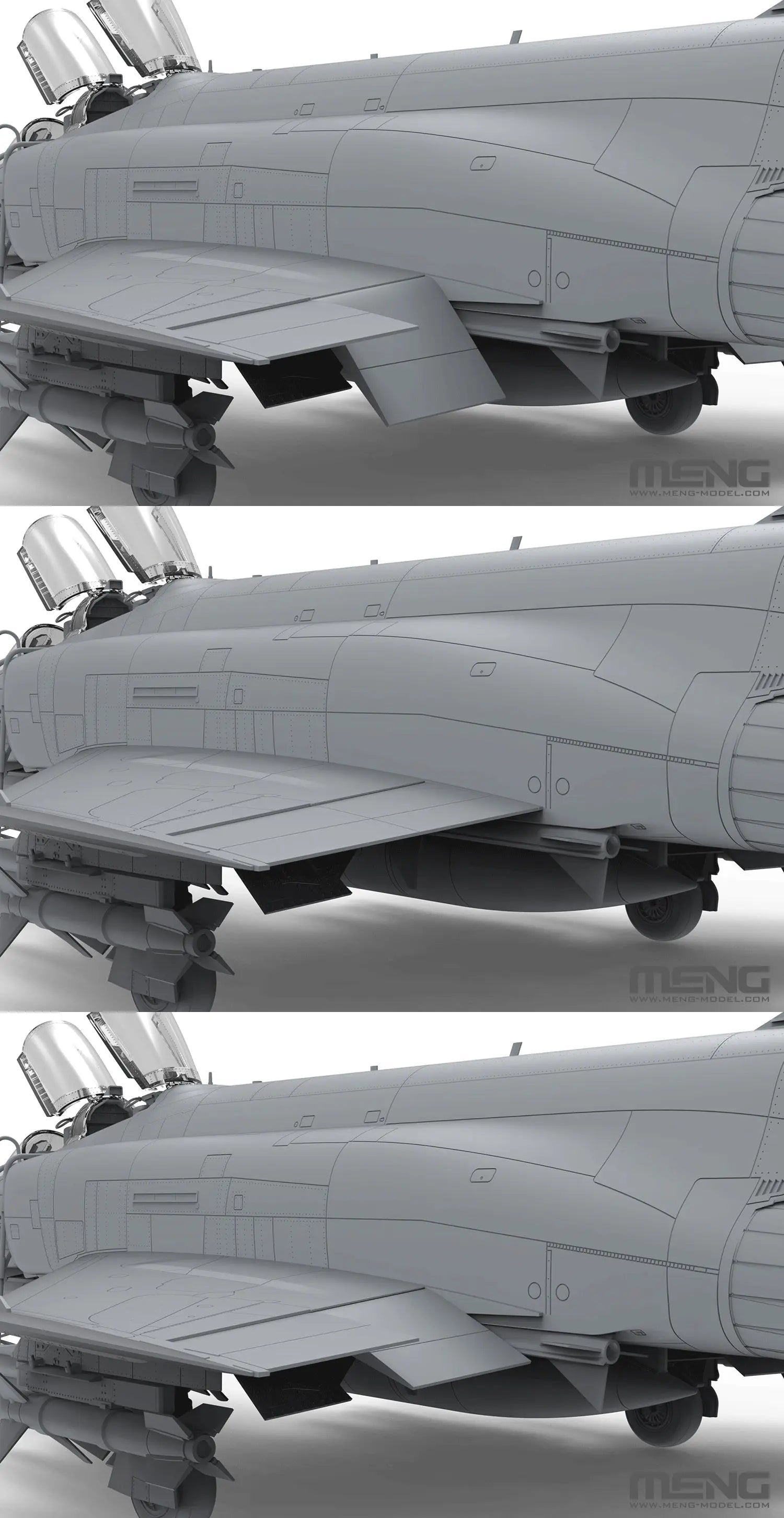 Meng 1/48 McDonnell Douglas F-4G Phantom II Wild Weasel Plastic Model Kit Meng