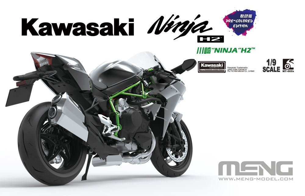Meng 1/9 Kawasaki Ninja H2 (Pre-coloured Edition) Plastic Model Kit