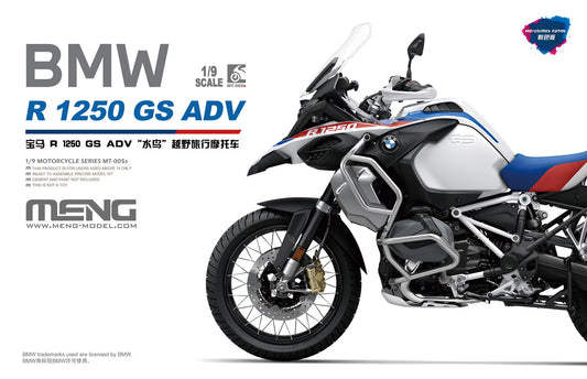 Meng 1/9 BMW R1250GS ADV (Pre-coloured Edition) Plastic Model Kit