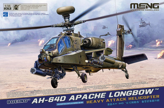 Meng 1/35 Boeing AH-64D Apache Longbow Heavy Attack Helicopter Plastic Model Kit
