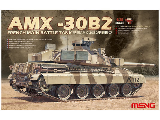 Meng 1/35 French Main Battle Tank AMX-30B2 Plastic Model Kit