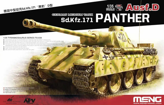 Meng 1/35 German Medium Tank Sd.Kfz.171 Panther Ausf.D Plastic Model Kit Meng