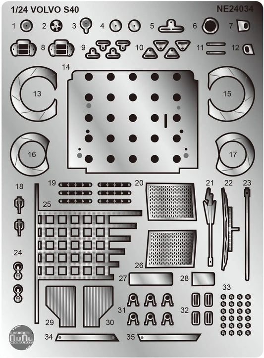 NuNu Grade Up Set 1/24 Volvo S40 BTCC Nunu