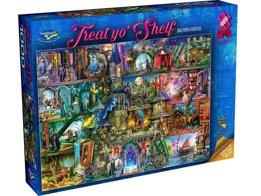 Holdson 1000 Piece Jigsaw Puzzle Treat Yo' Shelf Once Upon A Fairytail Holdson