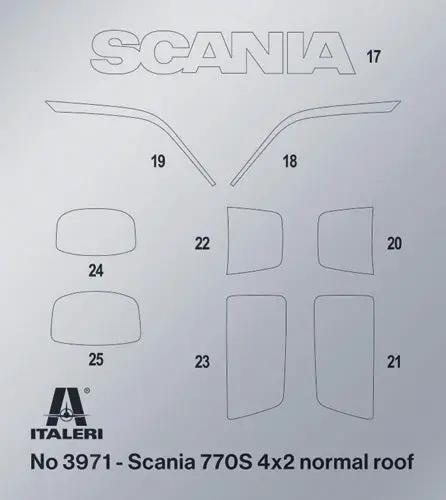 Italeri 1/24 Scania 770S 4x2 Normal Roof "Grey Cab" Plastic Model Kit