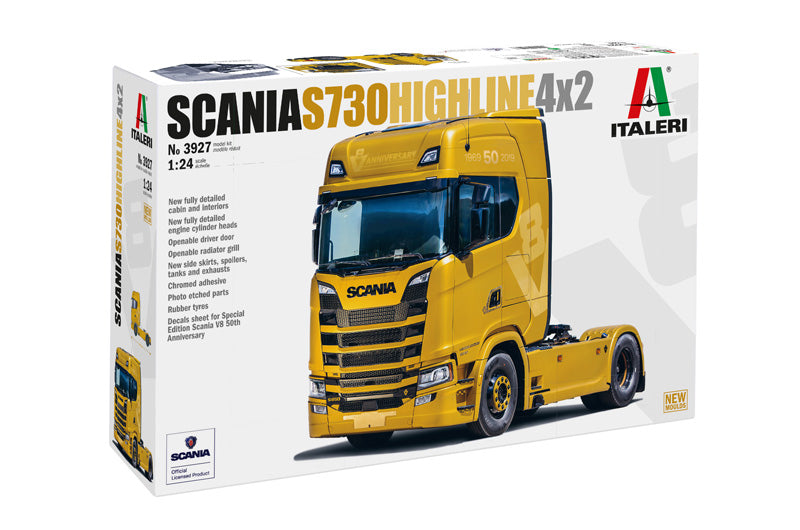 Italeri 1/24 Scania S730 HIGHLINE 4x2 Truck Plastic Model Kit Italeri