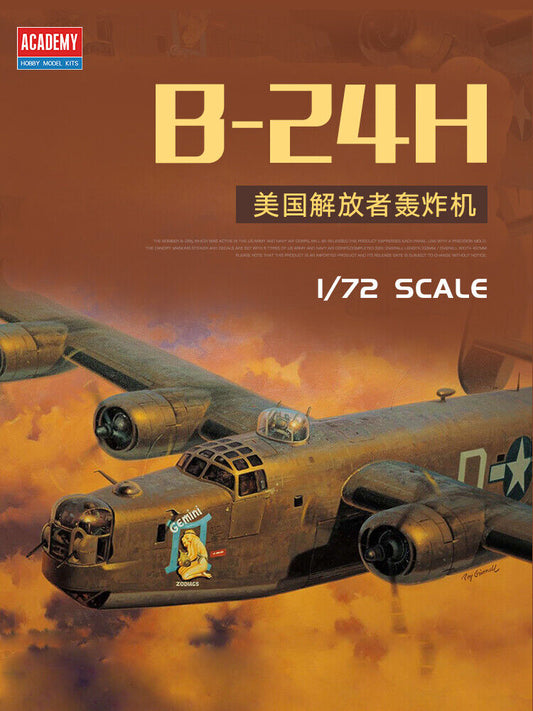 Academy 1/72 USAAF B-24H Liberator "Zodiac" Plastic Model Kit