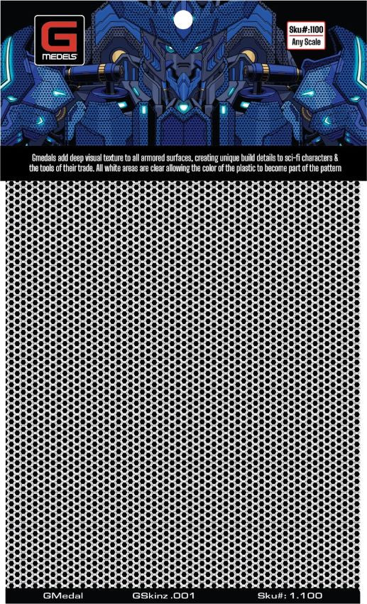 Scale Motorsport GSkinz 1.100 Woven Textured Armor Black/Clear Decals Scale Motorsport