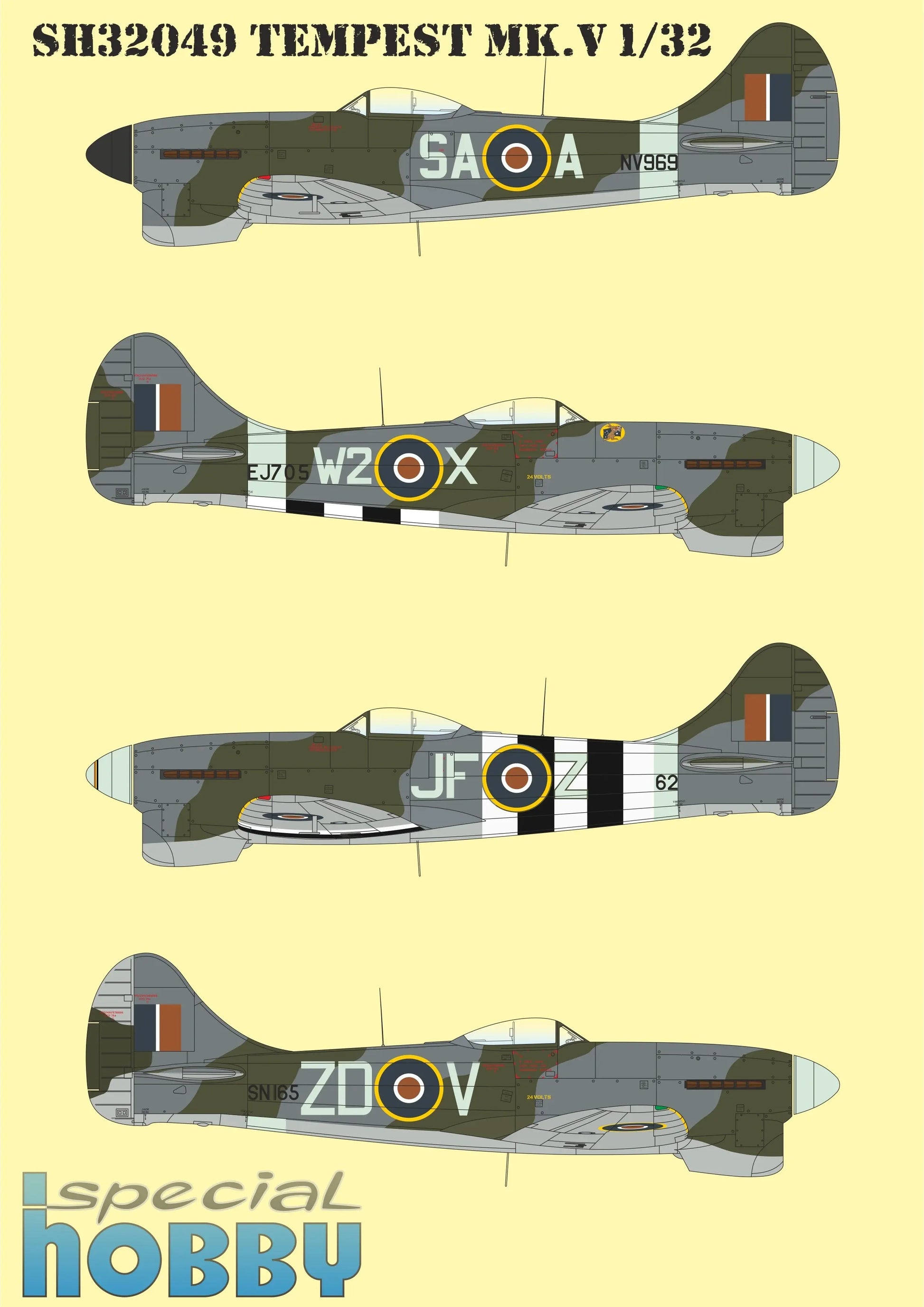Special Hobby 1/32 Hawker Tempest Mk.V Plastic Model Kit Special Hobby