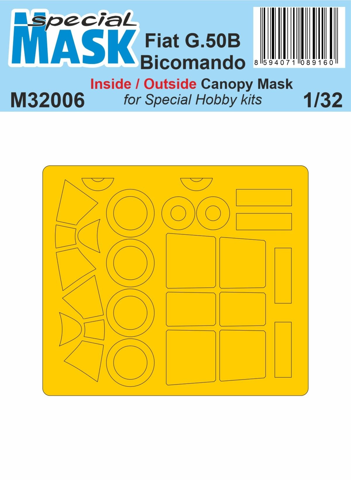 Special Hobby 1/32 Fiat G.50B Bicomando MASK Special Hobby