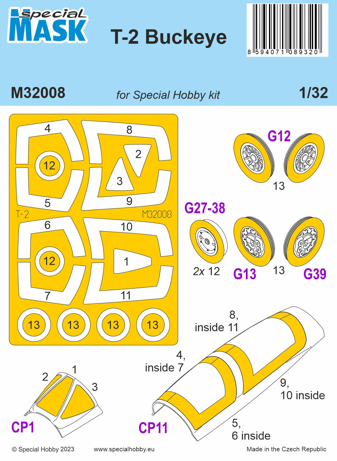 Special Hobby 1/32 T-2 Buckeye MASK Special Hobby