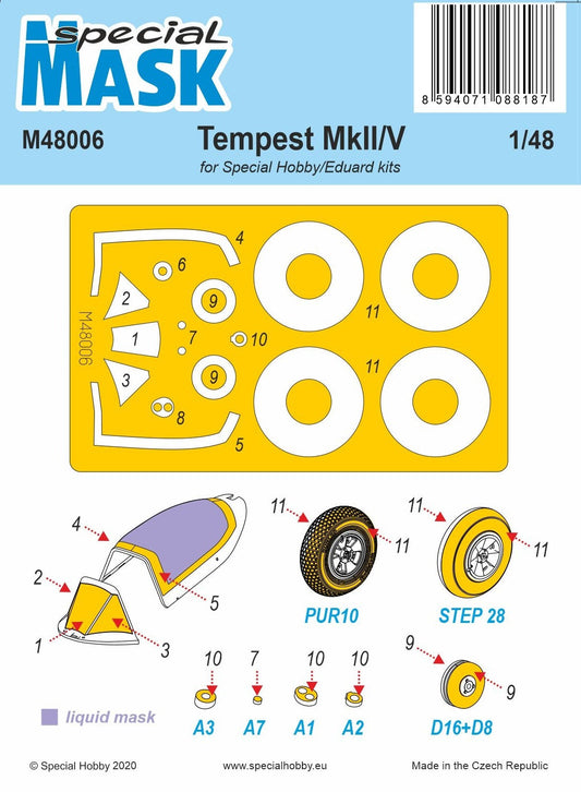 Special Hobby 1/48 Tempest Mk.II/V Mask Special Hobby