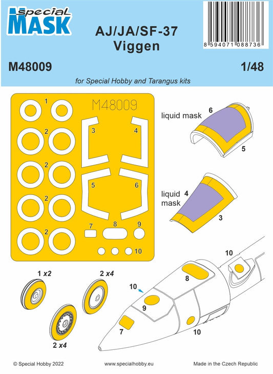 Special Hobby 1/48 AJ/JA/SF-37 Viggen MASK Special Hobby