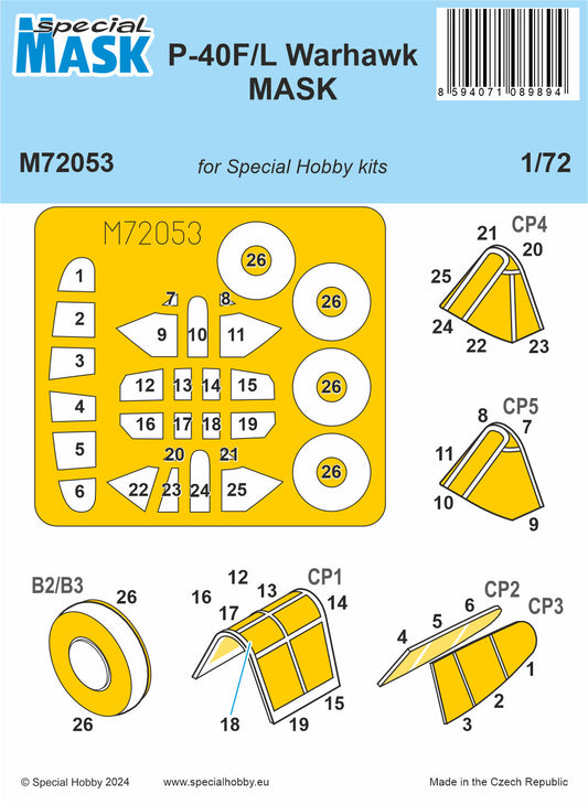 Special Hobby 1/72 P-40F/L Warhawk MASK Special Hobby