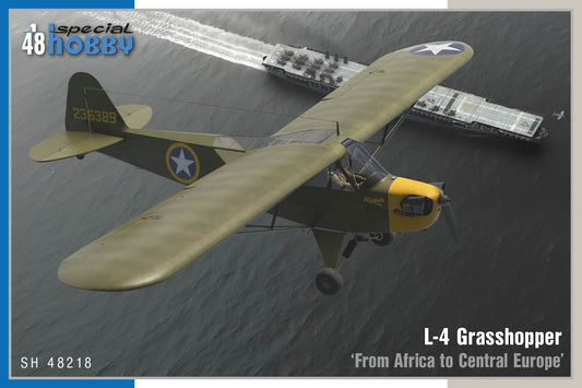 Special Hobby 1/48 L-4 Grasshopper ‘From Africa to Central Europe’ Plastic Model Kit Special Hobby