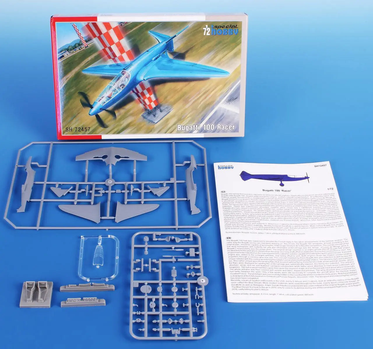 Special Hobby 1/72 Bugatti 100 ‘French Racer Plane’ Plastic Model Kit Special Hobby