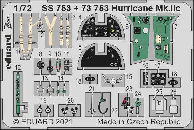 Eduard 1/72 Hurricane Mk.IIc (Zvezda) Big Ed Eduard