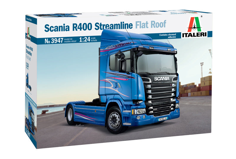 Italeri 1/24 SCANIA R400 STREAMLINE Flat Roof Truck Plastic Model Kit