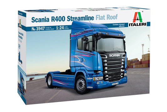 Italeri 1/24 SCANIA R400 STREAMLINE Flat Roof Truck Plastic Model Kit