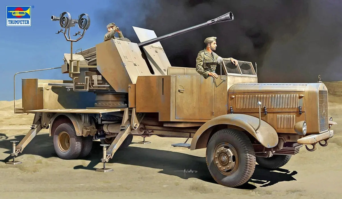 Trumpeter 1/35 L4500A mit 5cm Flak 41 I Plastic Model Kit - Franklin Hobbies Ltd