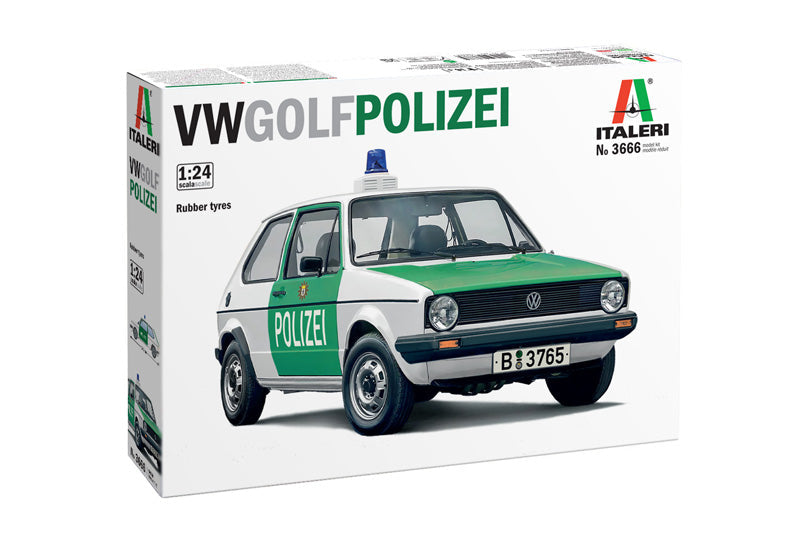 Italeri 1:24 VW Golf Polizei Plastic Model Kit Italeri