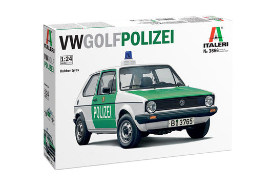 Italeri 1:24 VW Golf Polizei Plastic Model Kit Italeri