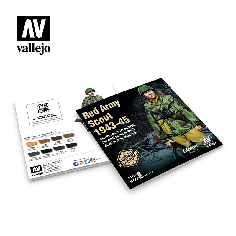 Vallejo Model Colour Alpine Red Army Scount 1943-45 Acrylic Paint Set