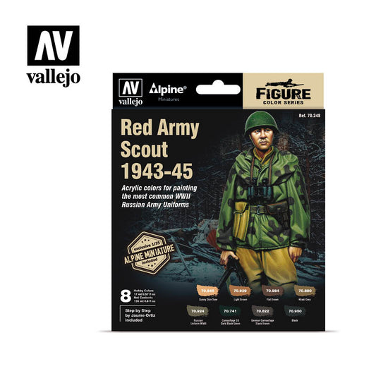 Vallejo Model Colour Alpine Red Army Scount 1943-45 Acrylic Paint Set