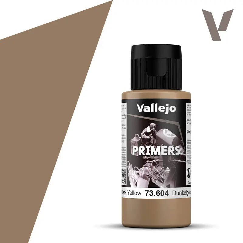 Vallejo Surface Primer German Dark Yellow 60 ml - Franklin Hobbies Ltd