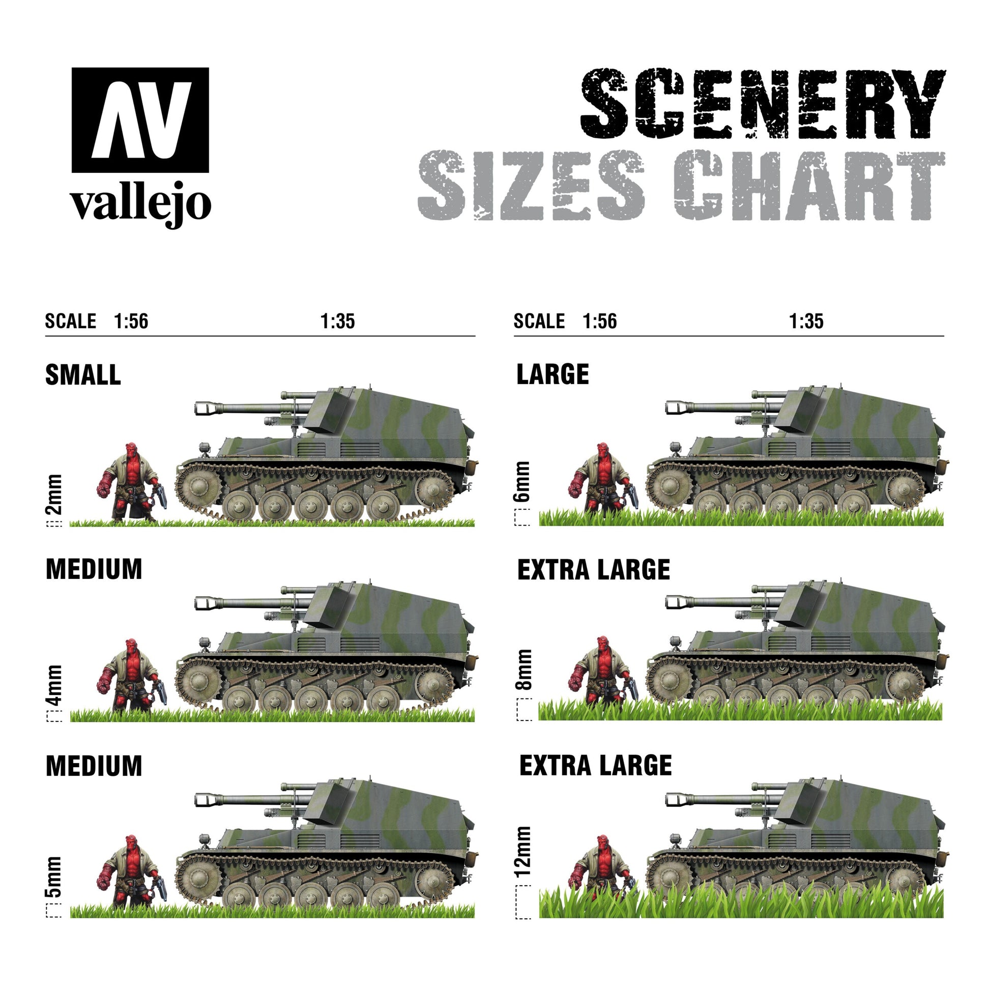 Vallejo 6mm Wild Tuft - Mixed Green Diorama Accessory Vallejo