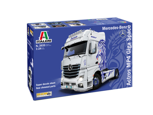 Italeri 1/24 Mercedes-Benz ACTROS MP4 Giga Space Plastic Model Kit Italeri