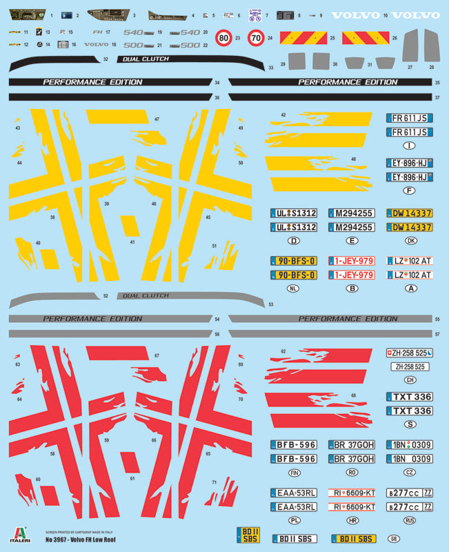 Italeri 1/24 Volvo FH Low Roof Truck Plastic Model Kit