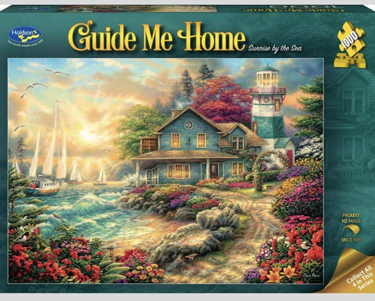 Holdson 1000 Piece Jigsaw Puzzle Guide Me Home Sunrise By The Sea Holdson