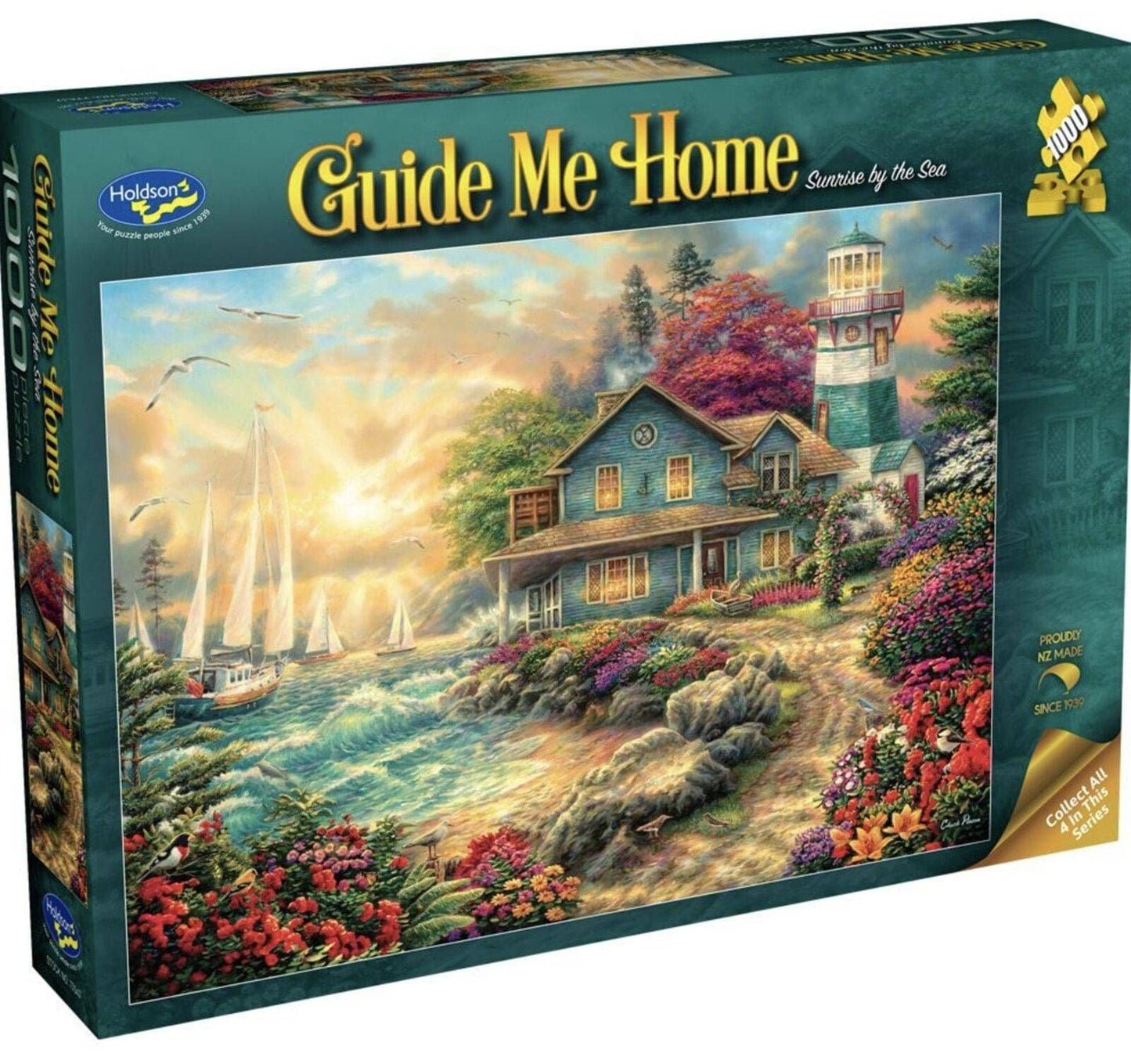 Holdson 1000 Piece Jigsaw Puzzle Guide Me Home Sunrise By The Sea Holdson