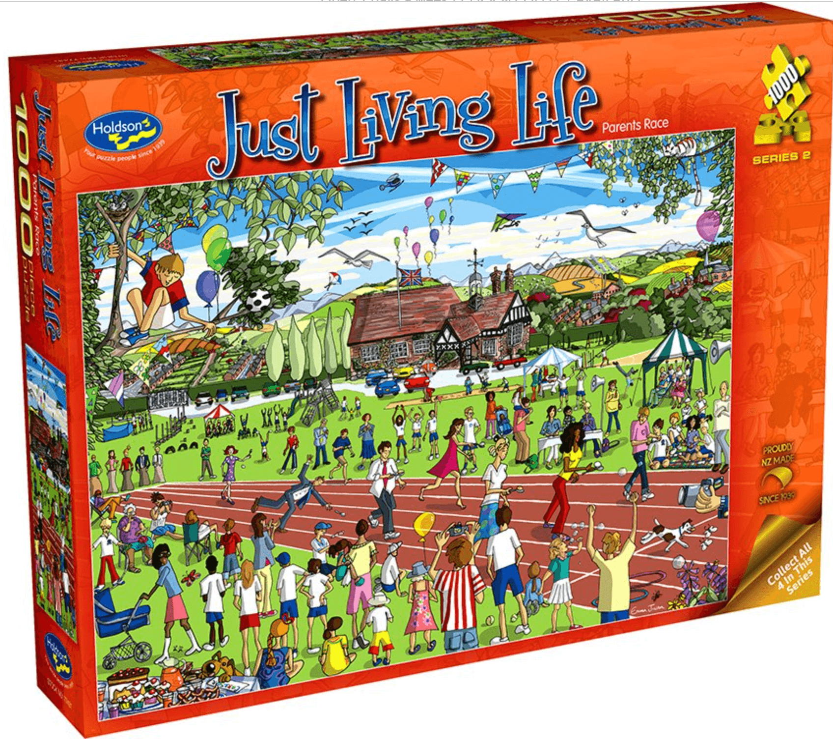 Holdson 1000 Piece Jigsaw Puzzle Just Living Life Parents Race Holdson