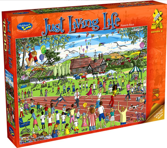 Holdson 1000 Piece Jigsaw Puzzle Just Living Life Parents Race Holdson