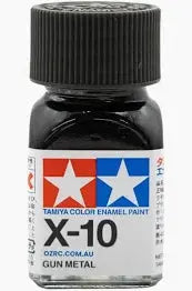 Tamiya Color Enamel Paint X-10 Gun Metal 10ml Tamiya