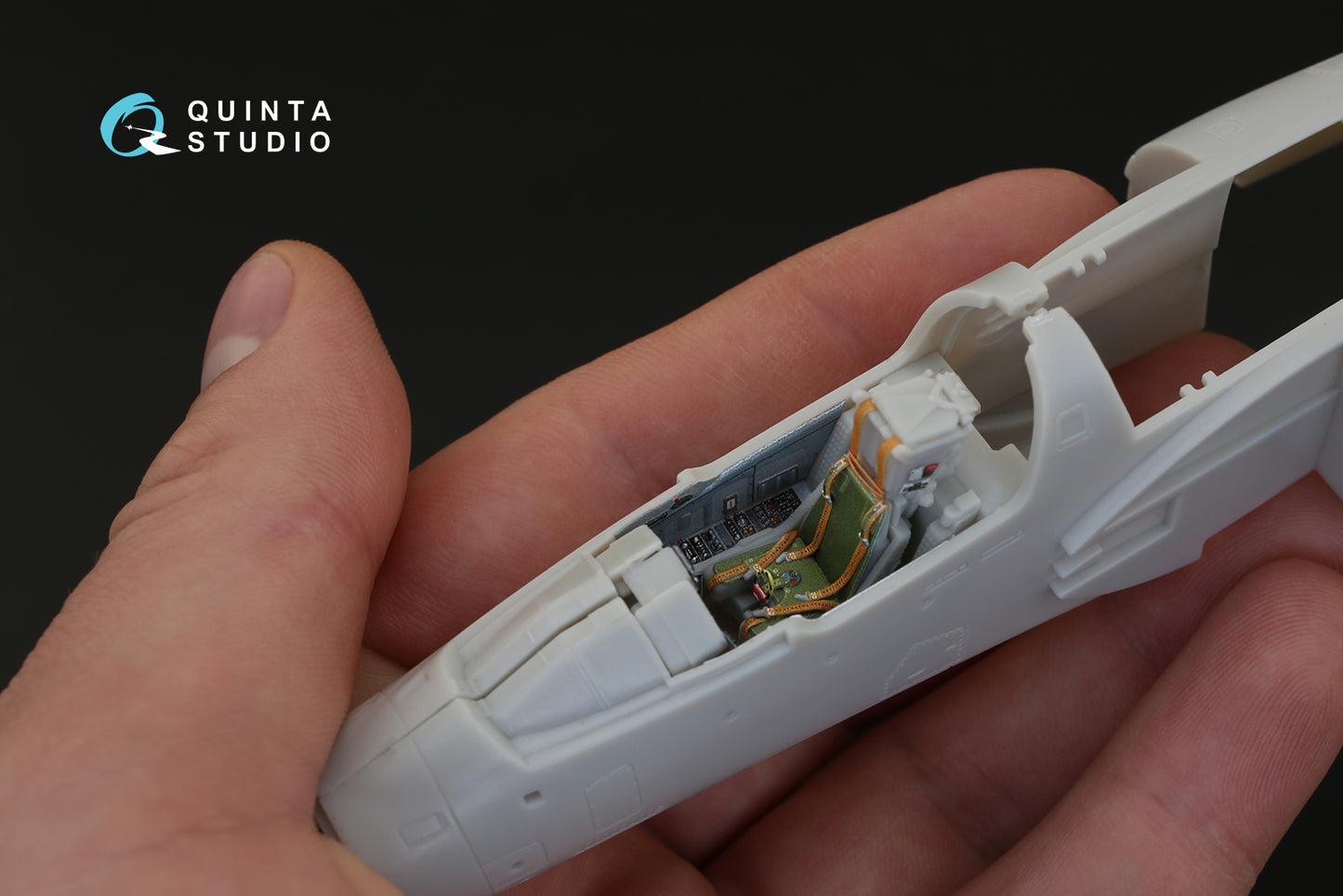 Quinta studio 1:48 Mirage 2000C 3D-Printed & coloured Interior on decal paper (for Kinetic kit)