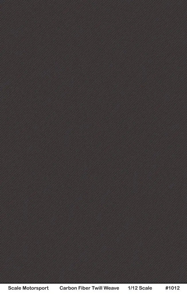 Scale Motorsport 1:24 Carbon Fiber Twill Weave Black on Pewter Metallic Decal Scale Motorsport