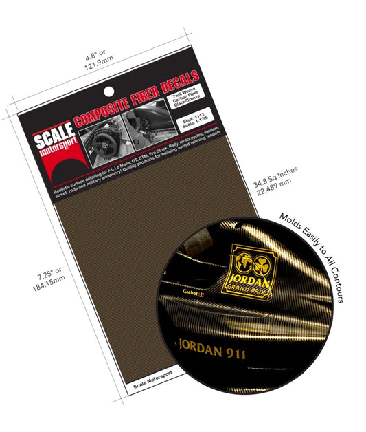 Scale Motorsport 1:24 Carbon Fiber Black on Bronze Decal