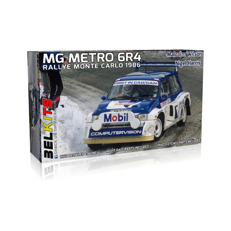 Belkits 1:24 MG Metro 6R4 1986 M.Wilson Monte Carlo