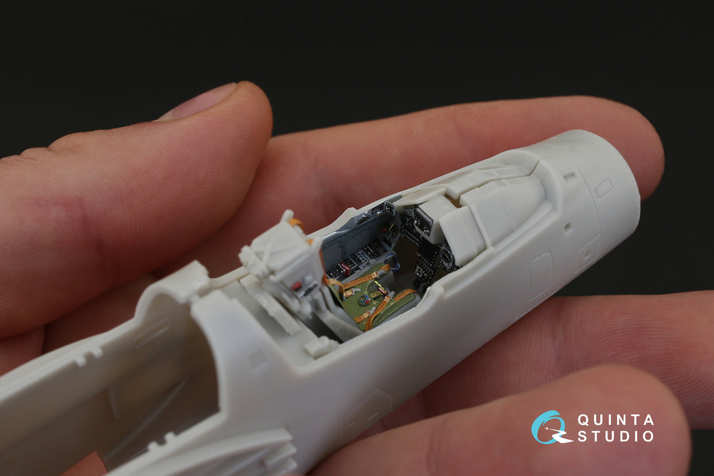 Quinta studio 1:48 Mirage 2000C 3D-Printed & coloured Interior on decal paper (for Kinetic kit)