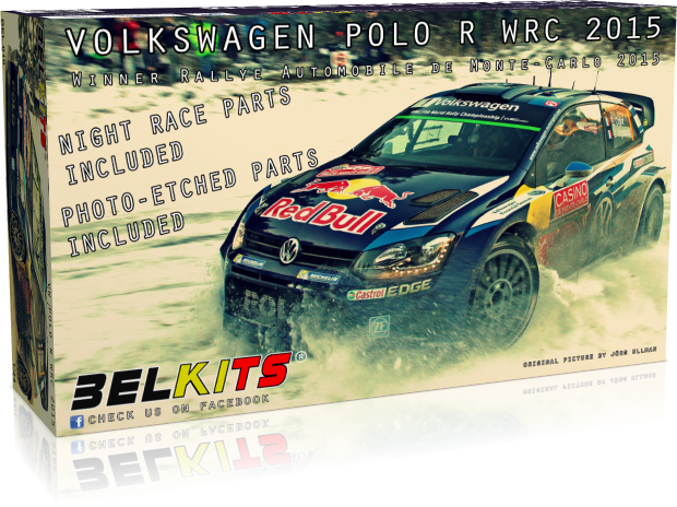 Belkits 1:24 Volkswagen Polo R WRC Monte Carlo 2015