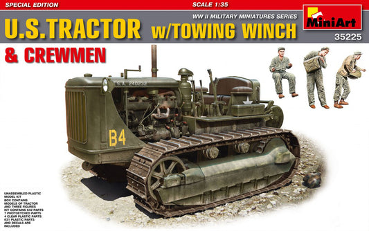 MiniArt 1/35 U.S. Tractor with Towing Winch & Crewmen