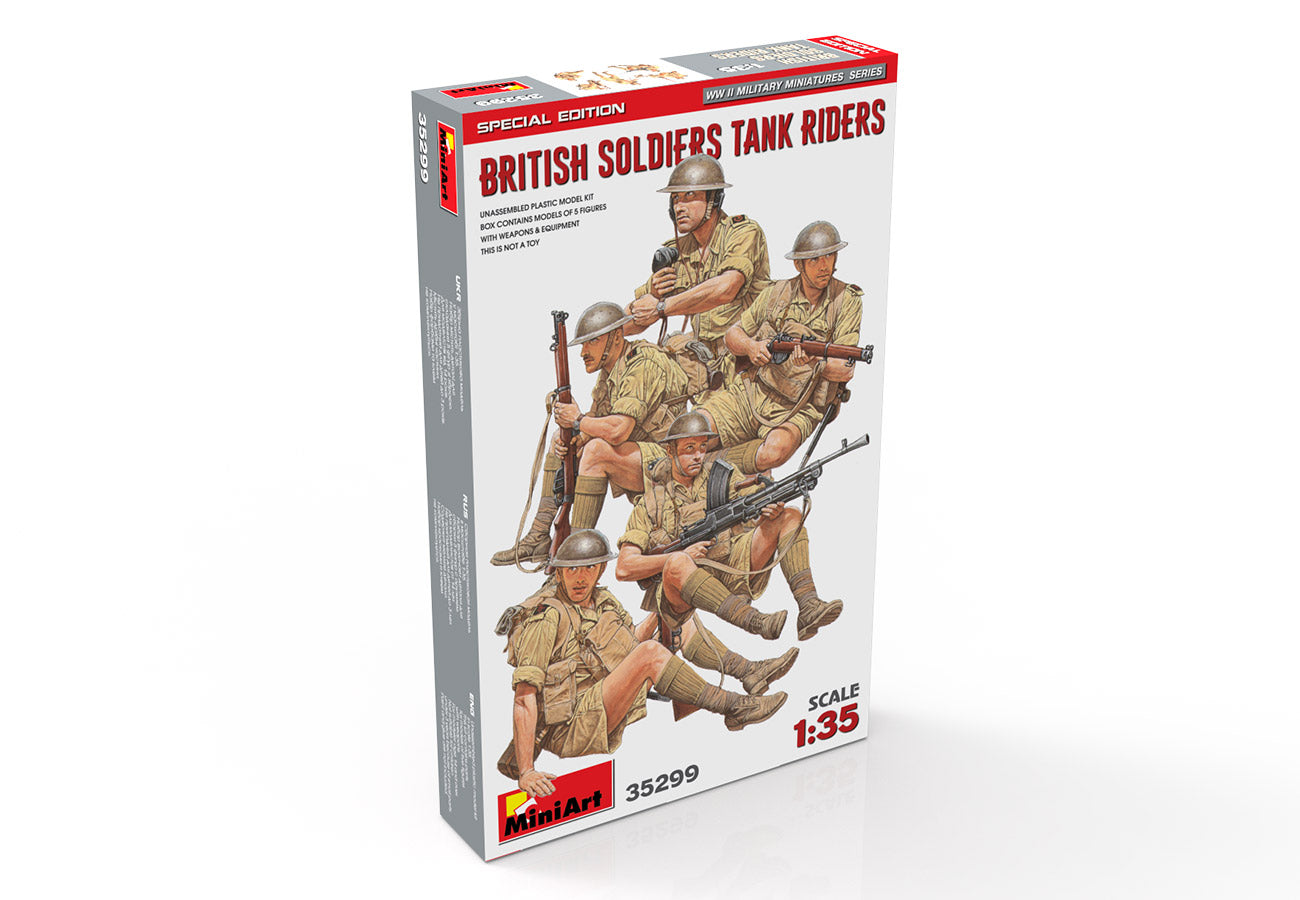 Miniart 1:35 British Soldiers Tank Riders Figure Set Special
