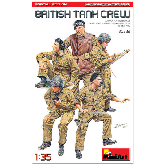 Miniart 1:35 British Tank Crew Special Edition Figure Set MiniArt