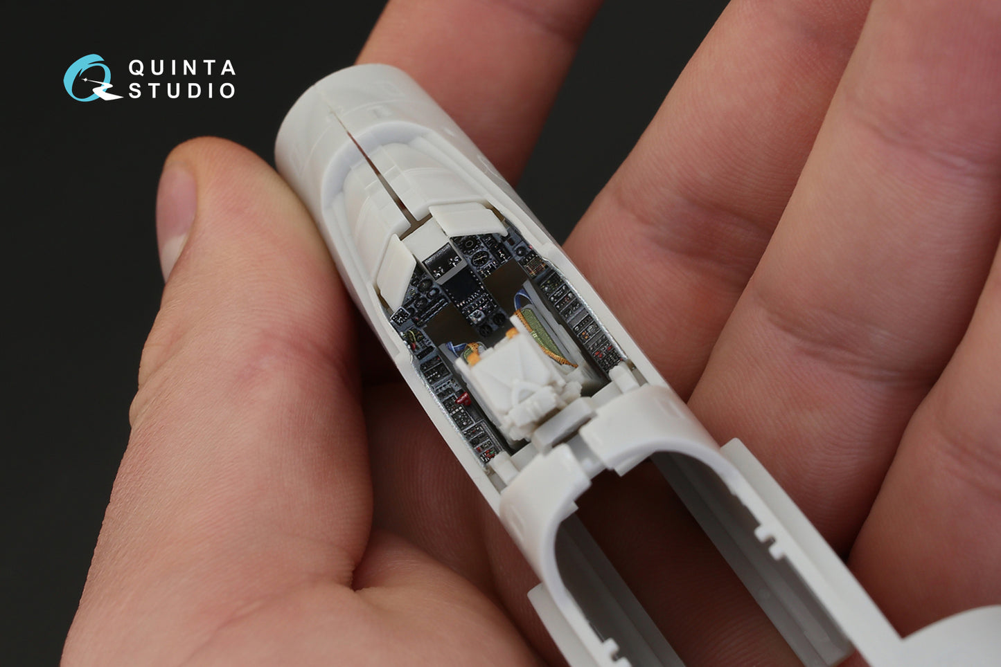 Quinta studio 1:48 Mirage 2000C 3D-Printed & coloured Interior on decal paper (for Kinetic kit)