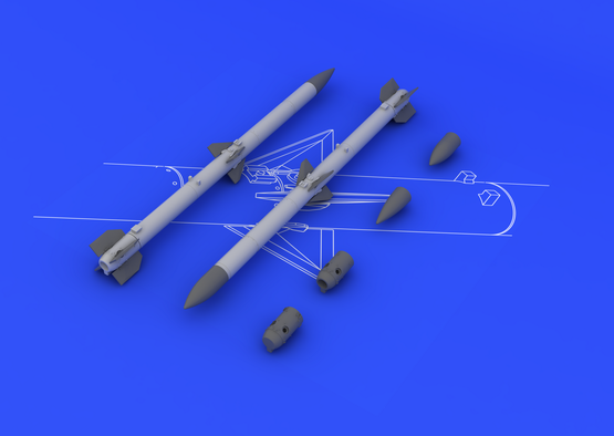 Eduard Brassin 1:48 AIM-120C AMRAAM Missile