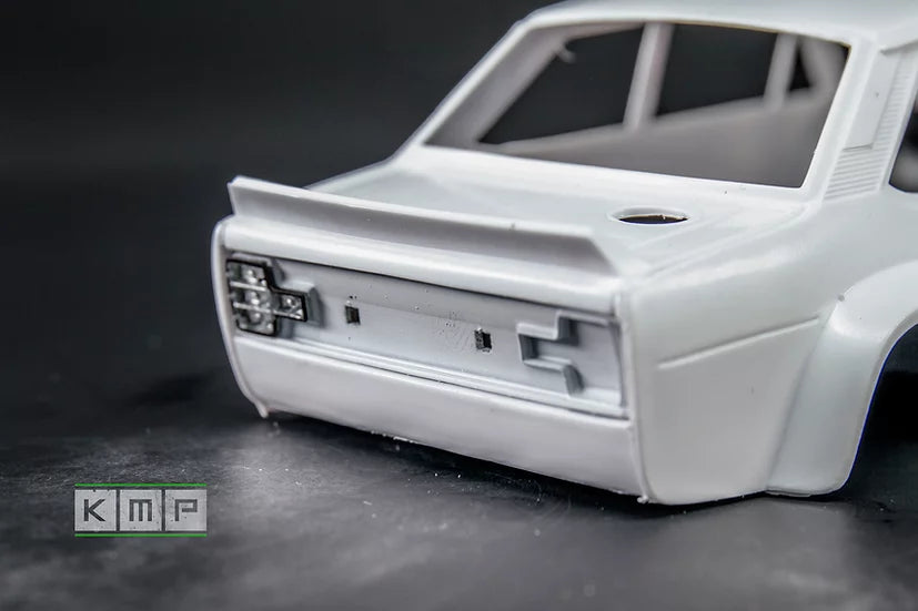 KMP Fiat 131 Abarth Rear Plate detail-up