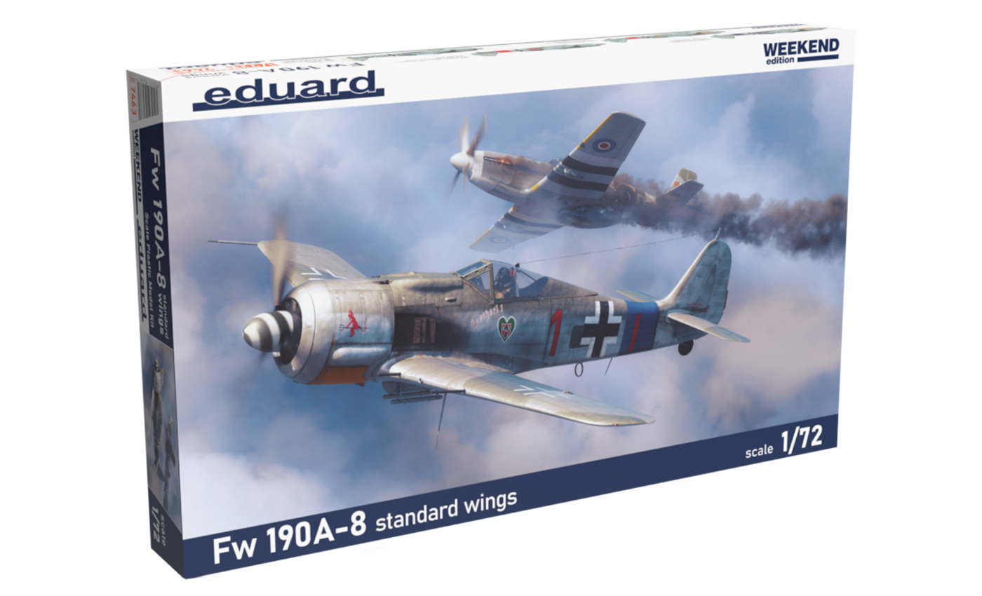 Eduard 1/72 Fw 190A-8 standard wings Plastic Model Kit  Weekend Edition
